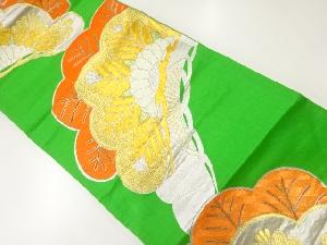 アンティーク　笠松模様織出し袋帯（着用可）